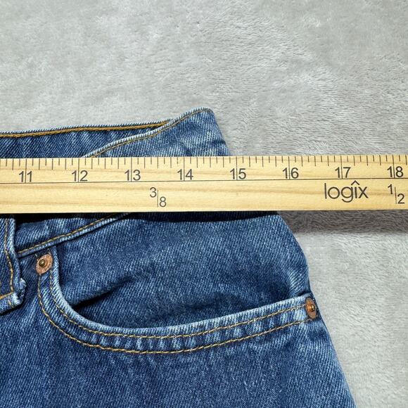 VTG Levi's 512 Women's 12R Short Slim Fit Tapered Leg High Rise Denim 90s USA - Picture 11 of 14